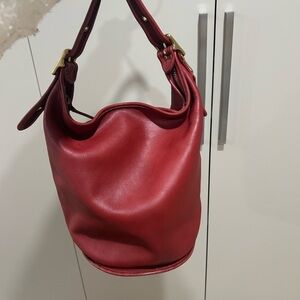 VINTAGE COACH BAG RED